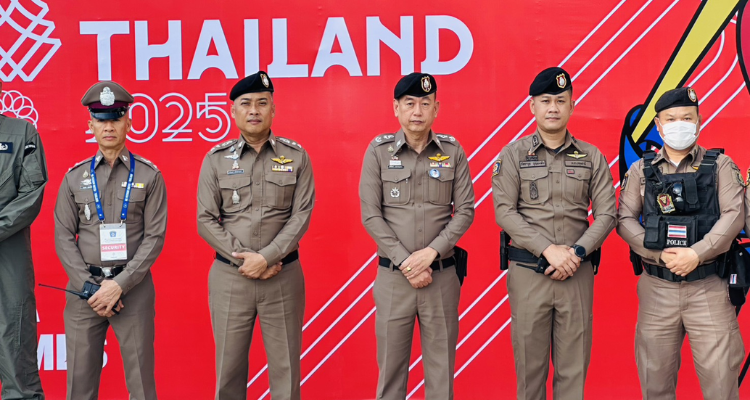 พล.ต.ต.อภิรักษ์ เวชกาญจนา รอง ผบช.ภ.1 เดินทางมาตรวจที่ทำการส่วนหน้าการจัดการแข่งขันกีฬาซีเกมส์ ครั้งที่ 33