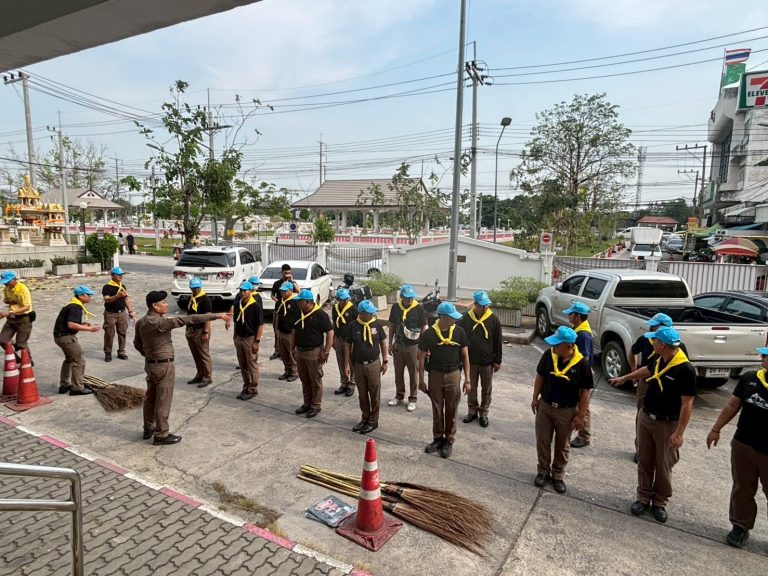 กิจกรรมจิตอาสา ทำความสะอาด พัฒนาปรับภูมิทัศน์ สถานีตำรวจภูธรธัญบุรี