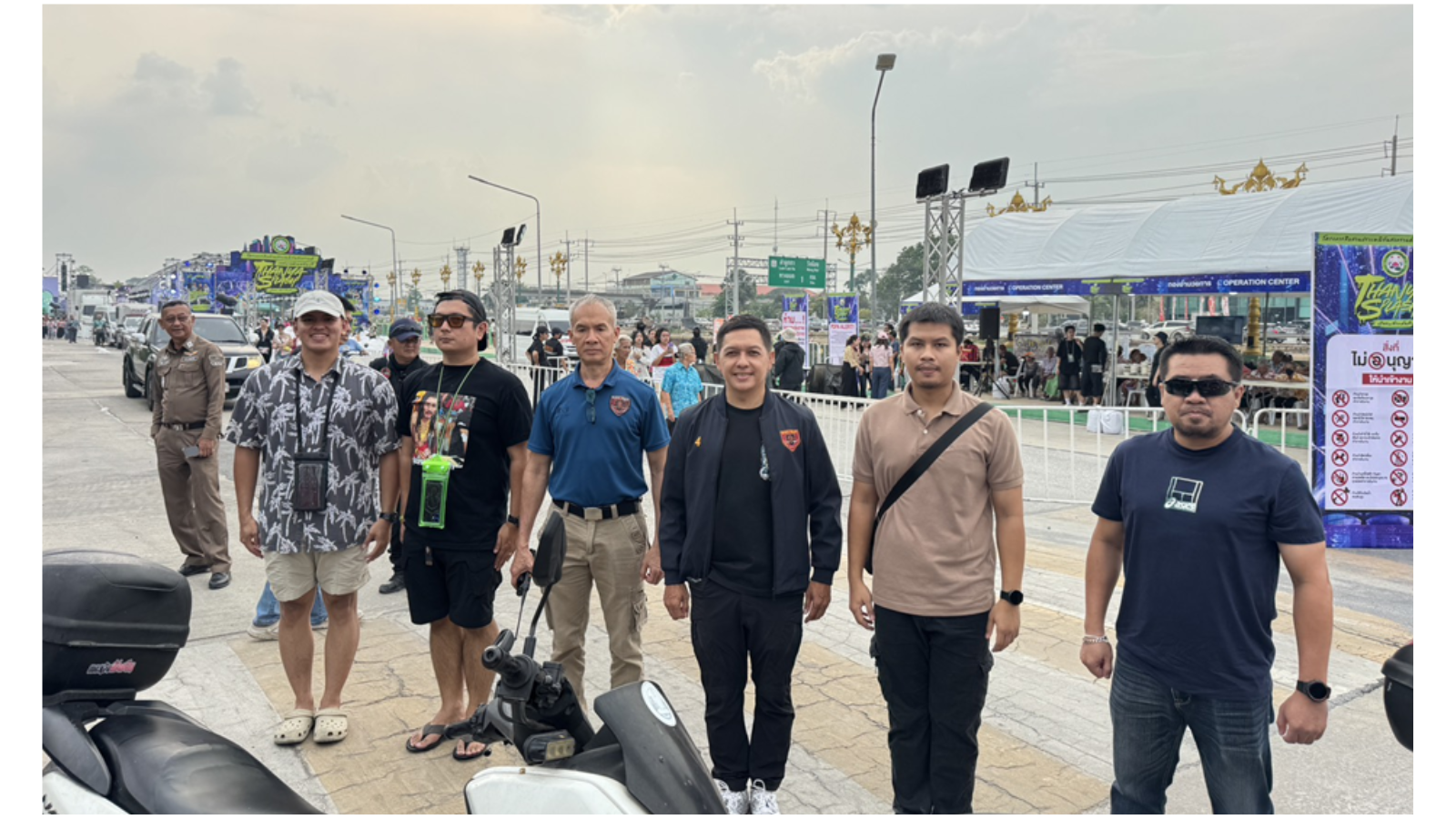 รักษาความปลอดภัย โครงการสืบสานประเพณีวันสงกรานต์เทศบาลตำบลธัญบุรี